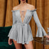 Summer Off Shoulder Short Dress Flare Long Sleeve - menochic